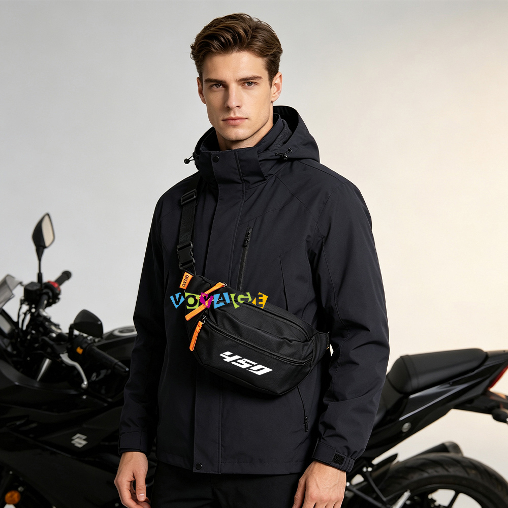 Waterproof Cycling Commute - 3-kolorowa wodoodporna torba biodrowa na motocykl,