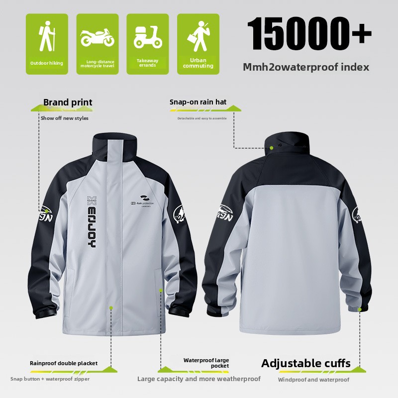 Wytrzymały dwuczęściowy motocy – Cycling Commuter Rain Jacket recenzja i cena