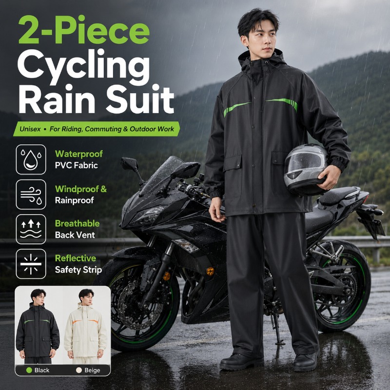 Wodoodporny kombinezon rowerow – Cycling Commuter Rain Jacket recenzja i cena