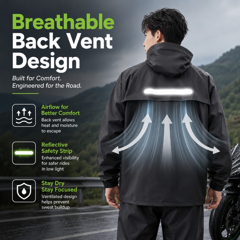 Wodoodporny kombinezon rowerow – Cycling Commuter Rain Jacket recenzja i cena